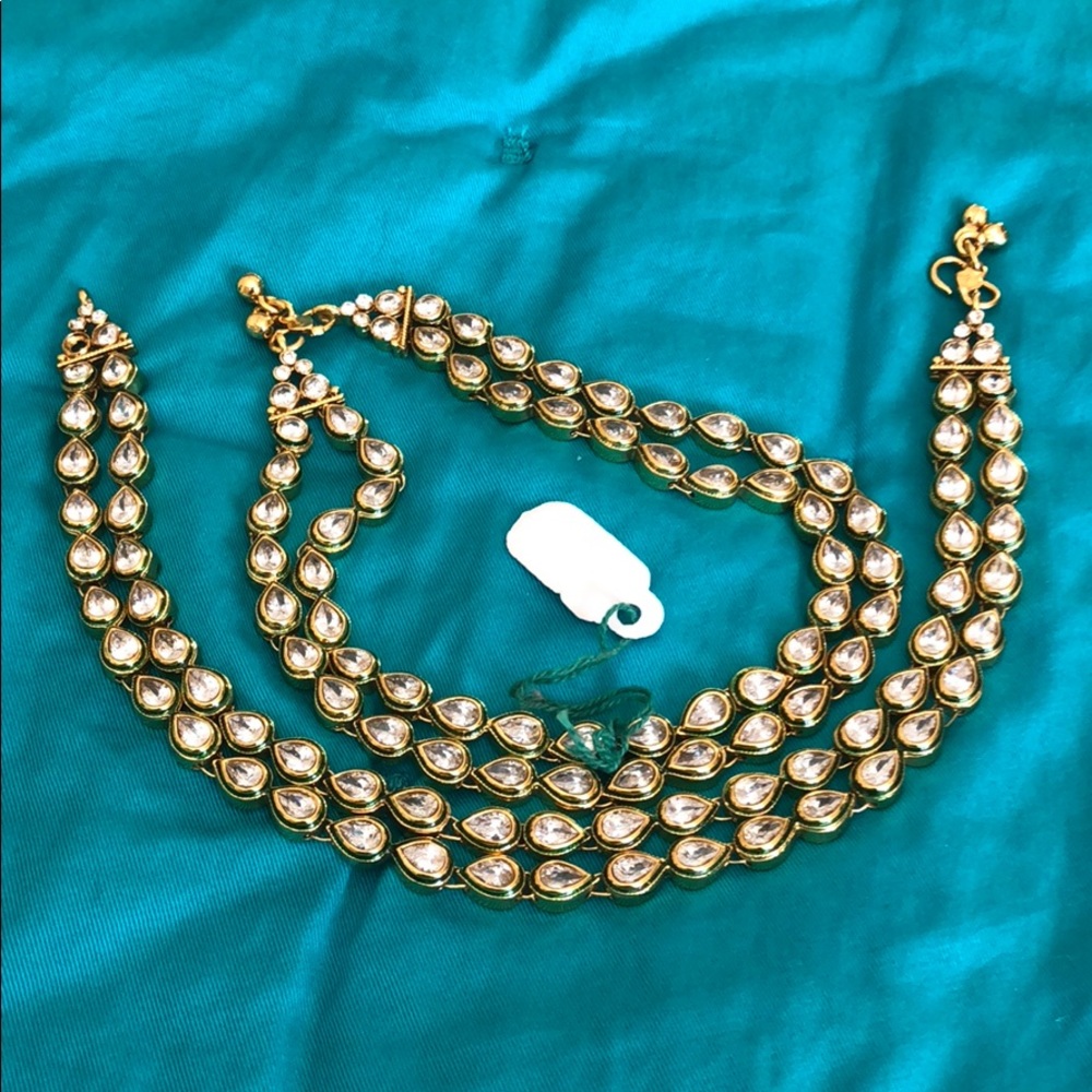 ❌SOLD❌ Indian Style ‘Kundan’ Anklet Pair